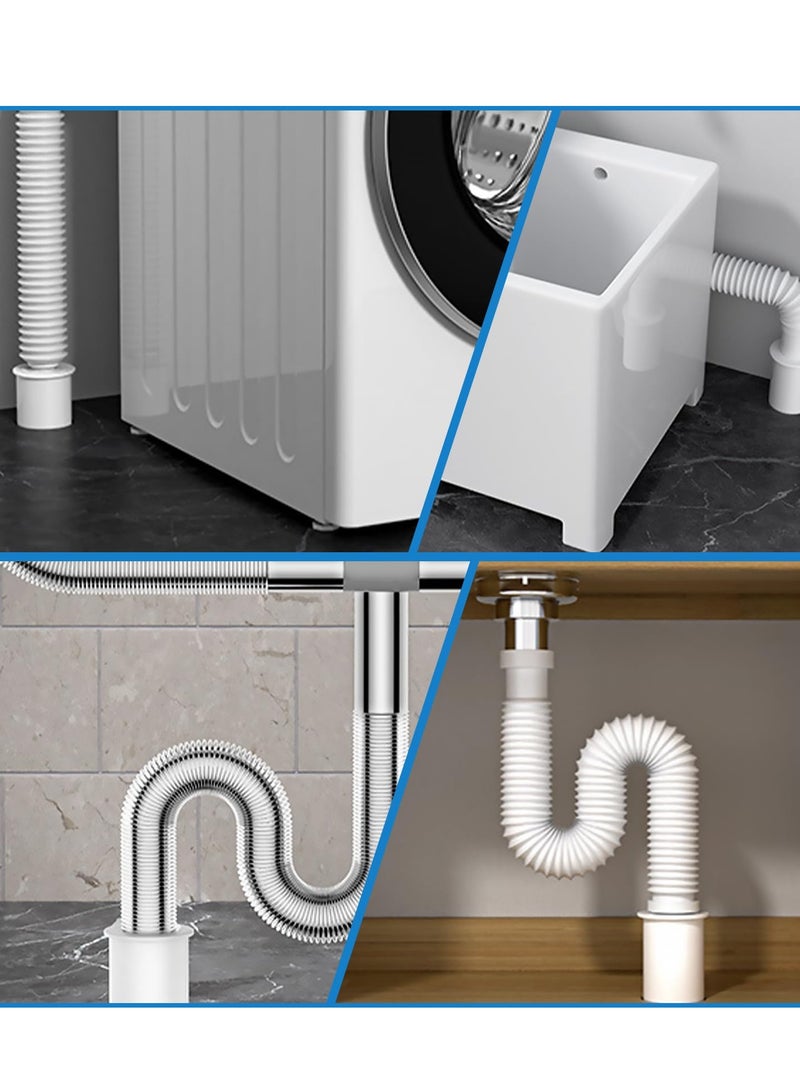Washing Machine Drain Hose Seal, Drain Hose Sealing Plug, 2Pcs Silicone Anti-Odor Floor Drain Plug Sewer Pipe Seal Ring Sealing Cover, for Laundry Room Bathroom Kitchen Cleaning Tools (70-75mm) - Image 5
